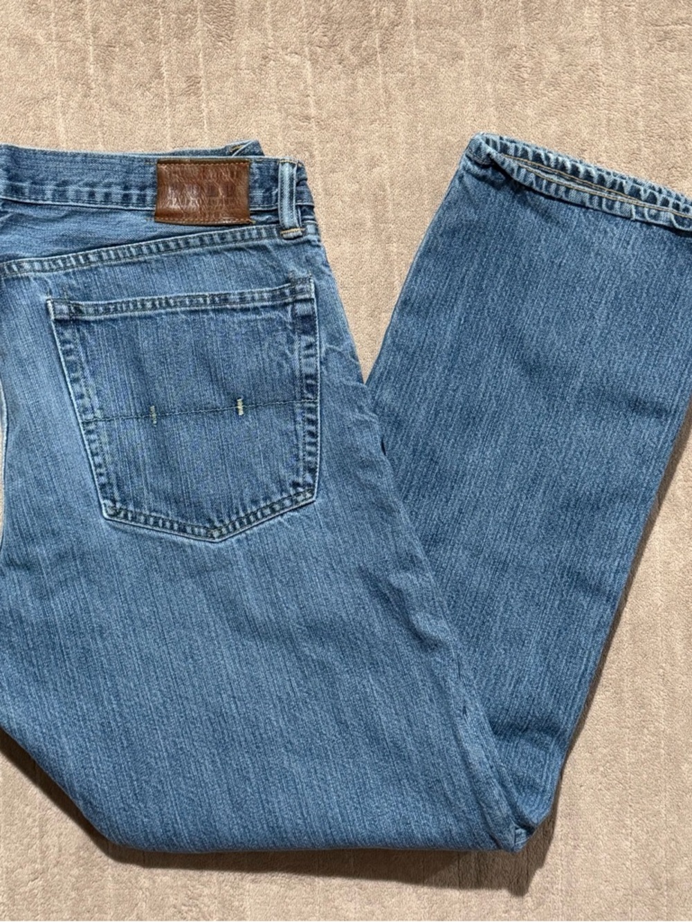 Men's Polo Ralph Lauren 867 Jeans 36x32 Medium Wash Vintage Straight Leg Denim